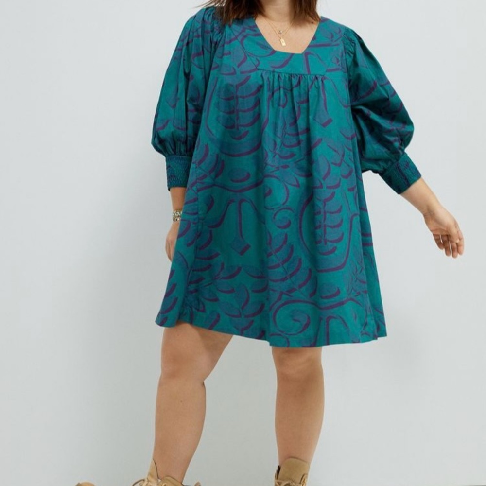 EUC Anthropologie cotton boho dress in gorgeous colors and print